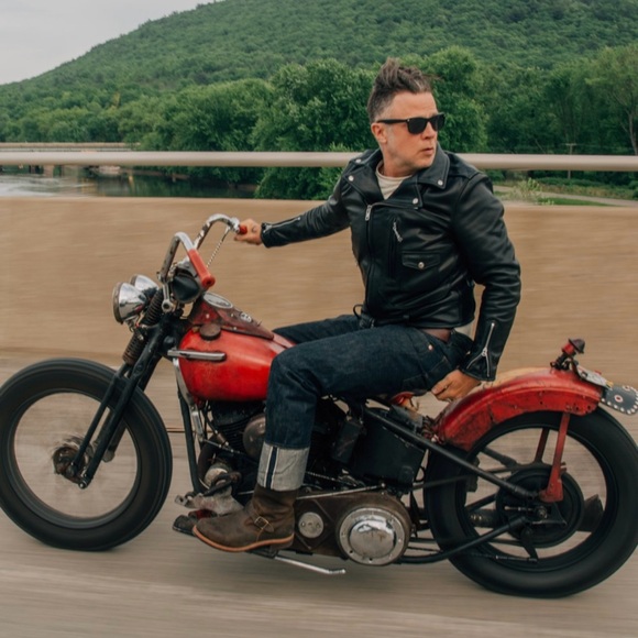 Schott NYC Black Leather Moto Jacket with Textured Finish. No flaws. Worn once. - Picture 5 of 6